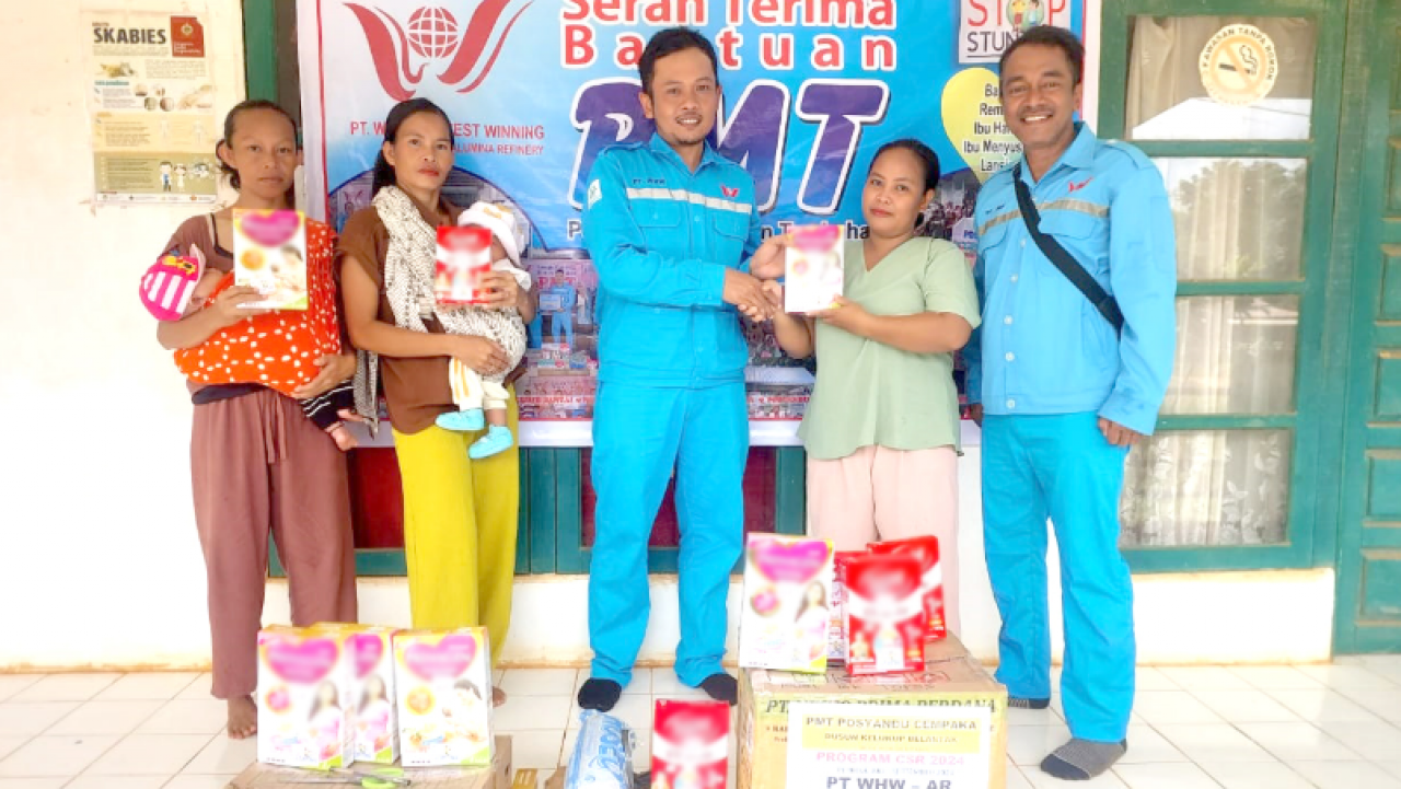 PT WHW Tunjukkan Kepedulian Berkelanjutan Melalui Program PMT di Kendawangan
