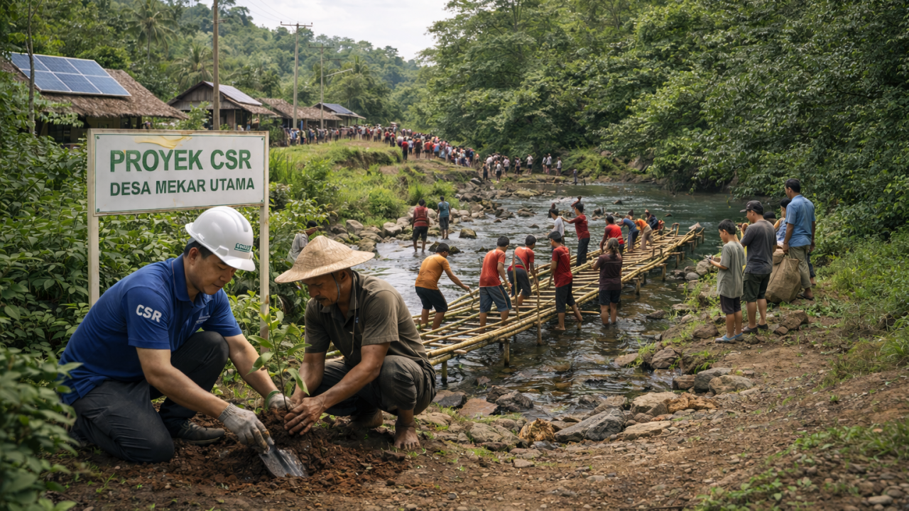 Desa Mekar Utama: Sinergi CSR, Potensi Wisata Alam, dan Semangat Gotong Royong untuk Kesejahteraan Bersama