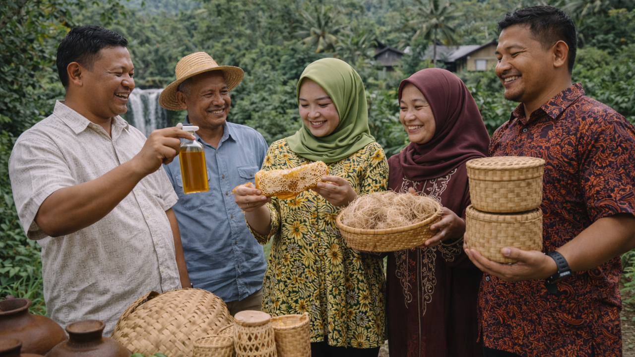 Madu Hutan dan Produk Alam Bisa Jadi Arah Pengembangan Ekonomi Desa Natai Kuini