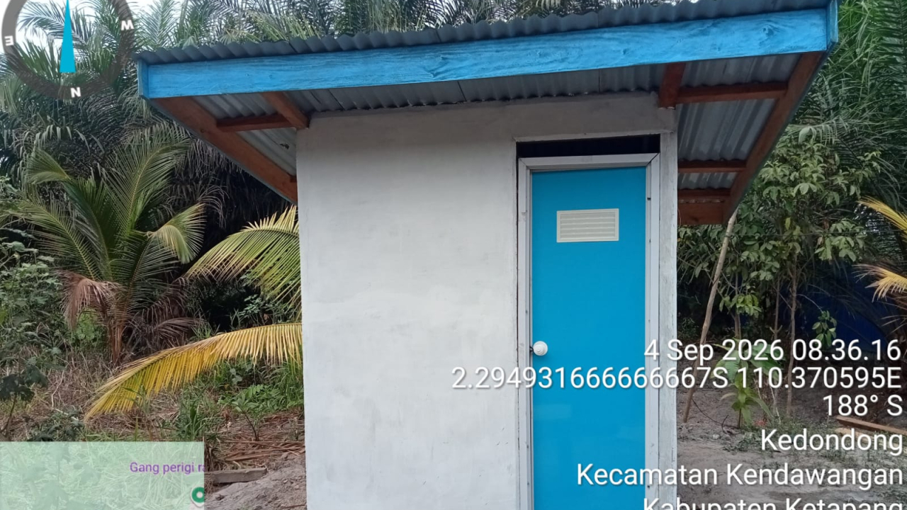 Realisasi Dana Desa,Pemdes Kedondong Bangun WC ODF untuk warga