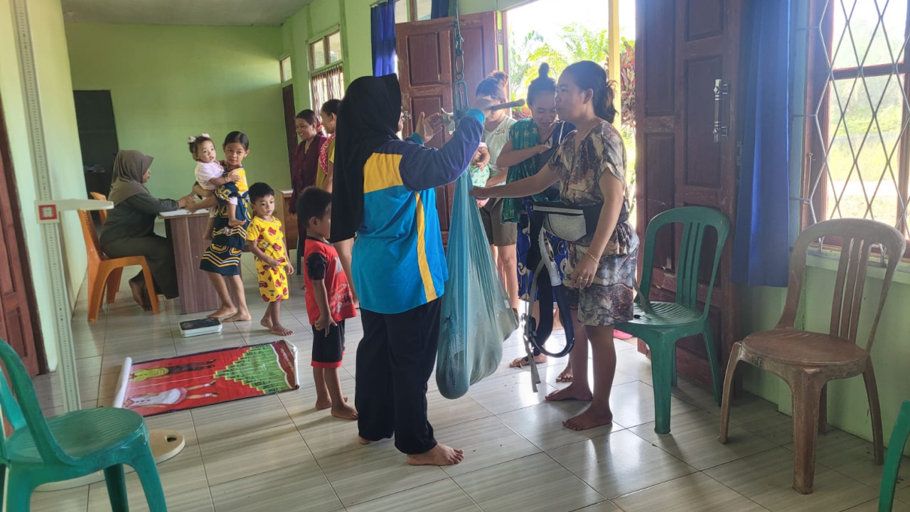 DUKUNG GENERASI SEHAT, BIDAN DESA KEDONDONG GELAR KEGIATAN POSYANDU BALITA DARI DANA DESA TA 2026 KEDONDONG, KENDAWANGAN