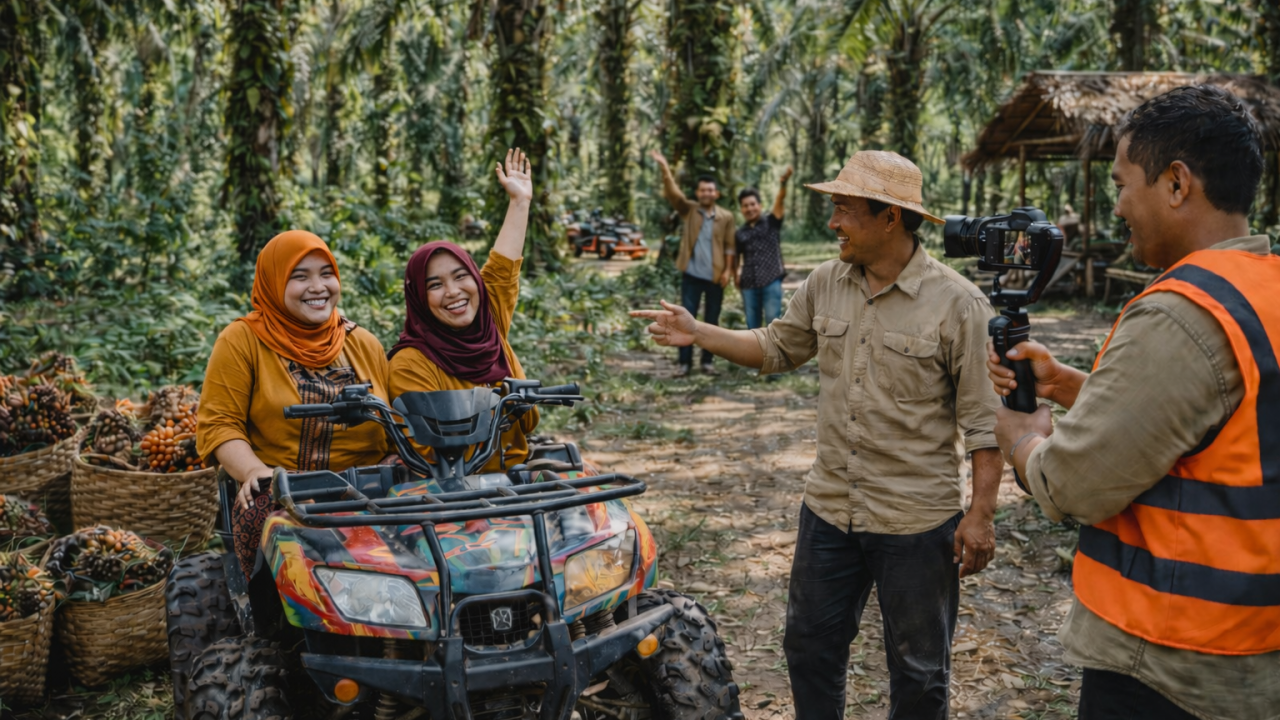 Pertanian Sawit dan Karet Menjadi Pilar Ekonomi Desa Kedondong