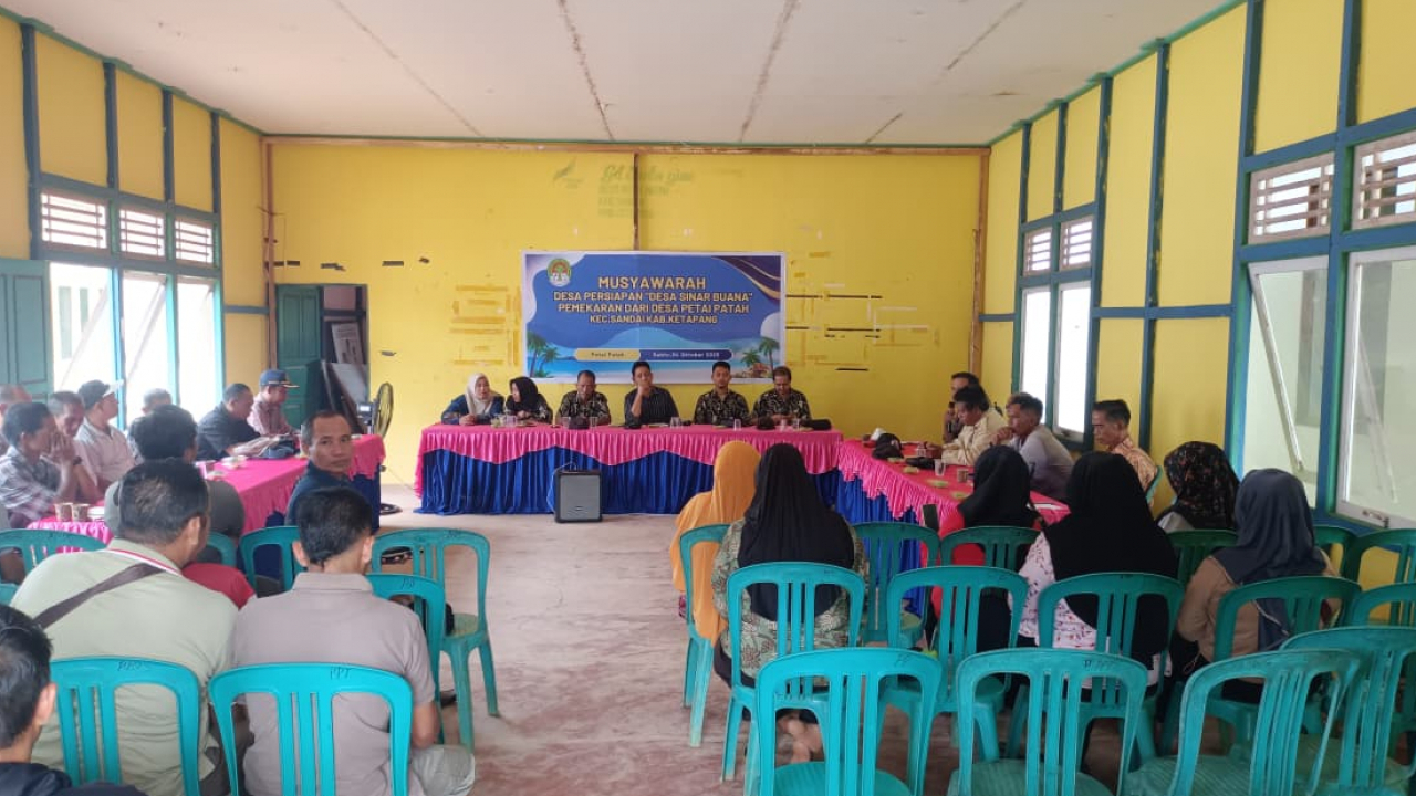 MUSAWARAH RENCANA DESA PERSIAPAN PEMEKARAN DARI DESA PETAI PATAH