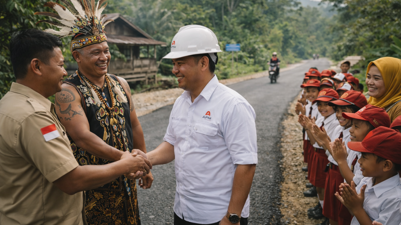 Sinergi Desa dan Swasta Dorong Akses Jalan, Budaya, dan Pendidikan di Jago Bersatu