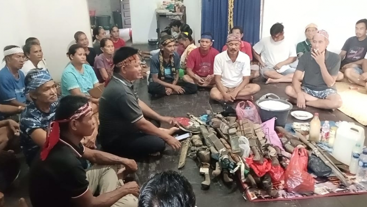 RITUAL ADAT NYAPAT TANAH DESA TANJUNG BERINGIN