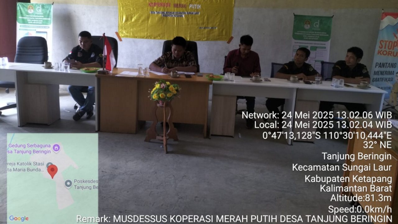 Musyawarah Desa Khusus KMPD: Percepatan Pembentukan Desa Merah Putih di Desa Tanjung Beringin