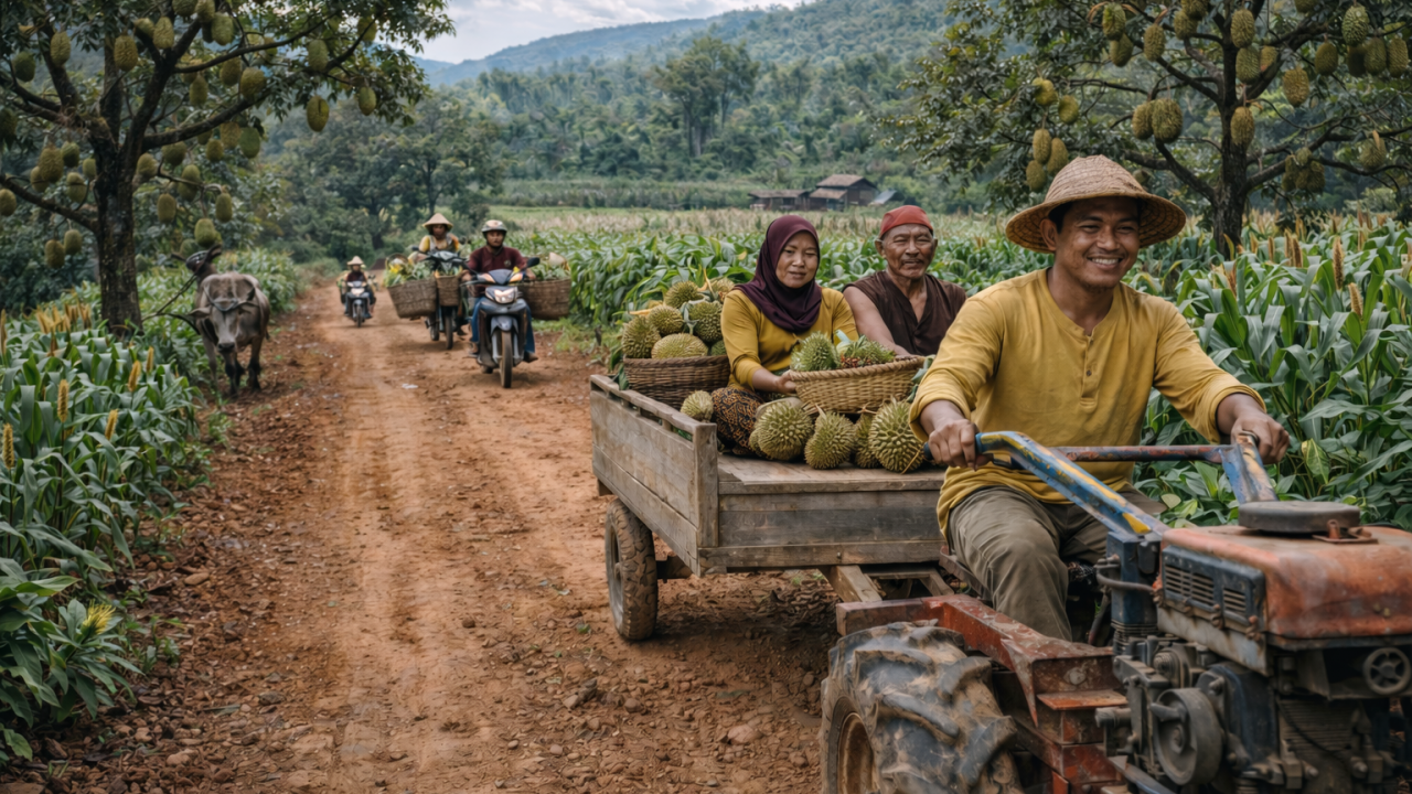 Akses Lahan Pertanian Jadi Kunci Kelancaran Aktivitas Warga Desa Bayun Sari