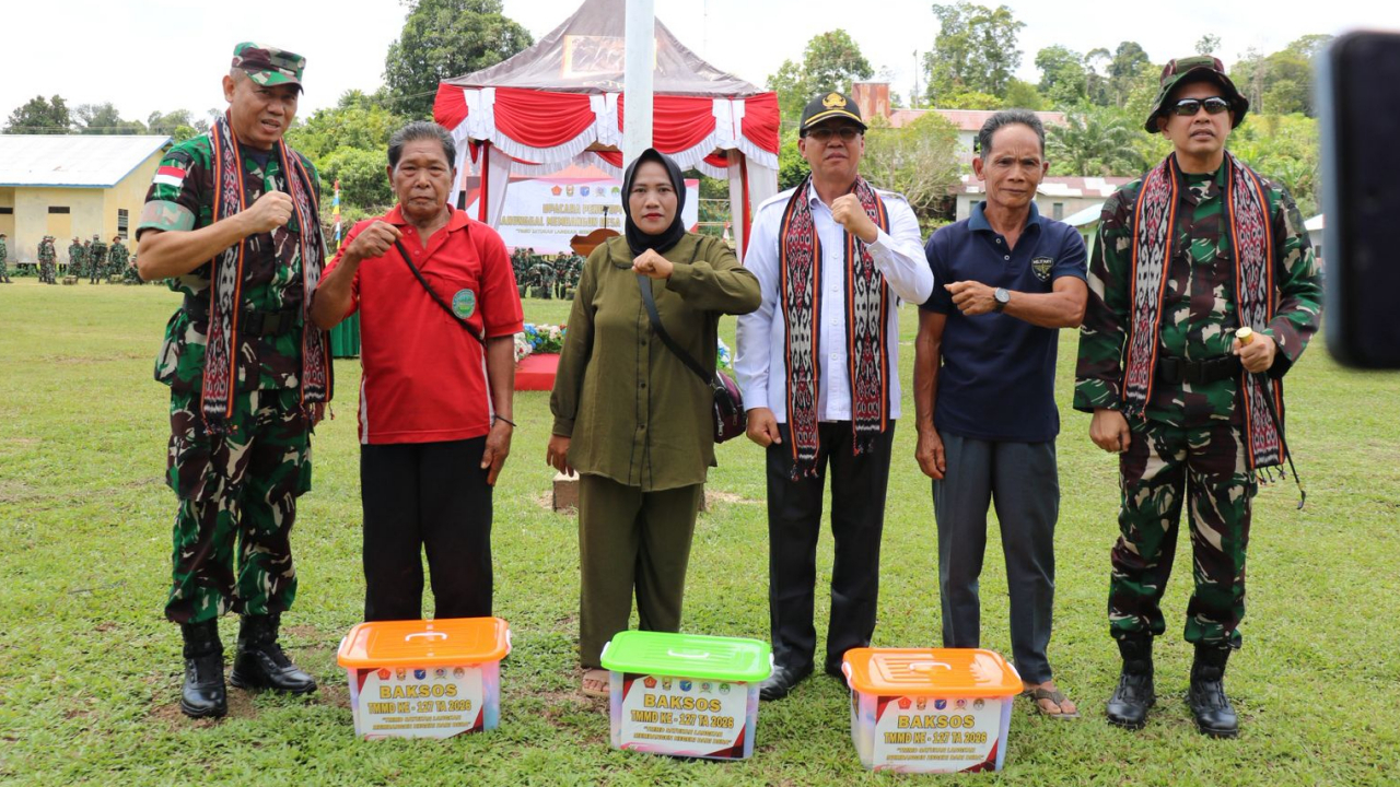 BANSOS di Selangkut Raya: Momen Penutupan TMMD Jadi Berkah