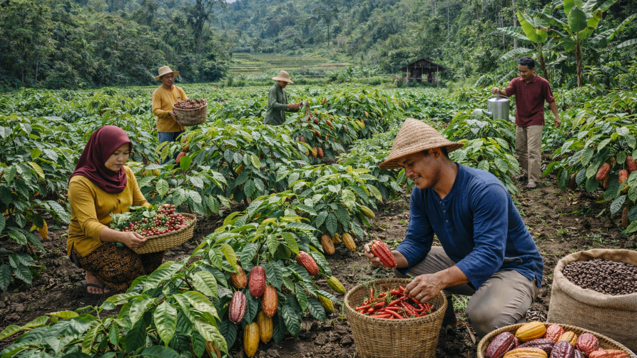 Mengubah Lahan Tidur Jadi Produktif: Desa Kualan Hulu Dorong Diversifikasi Budidaya Pertanian