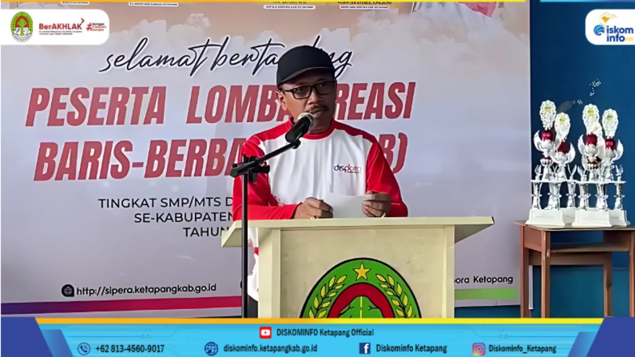 Tingkatkan Disiplin dan Kreativitas, Dispora Ketapang Gelar Lomba Kreasi Baris Berbaris 2024
