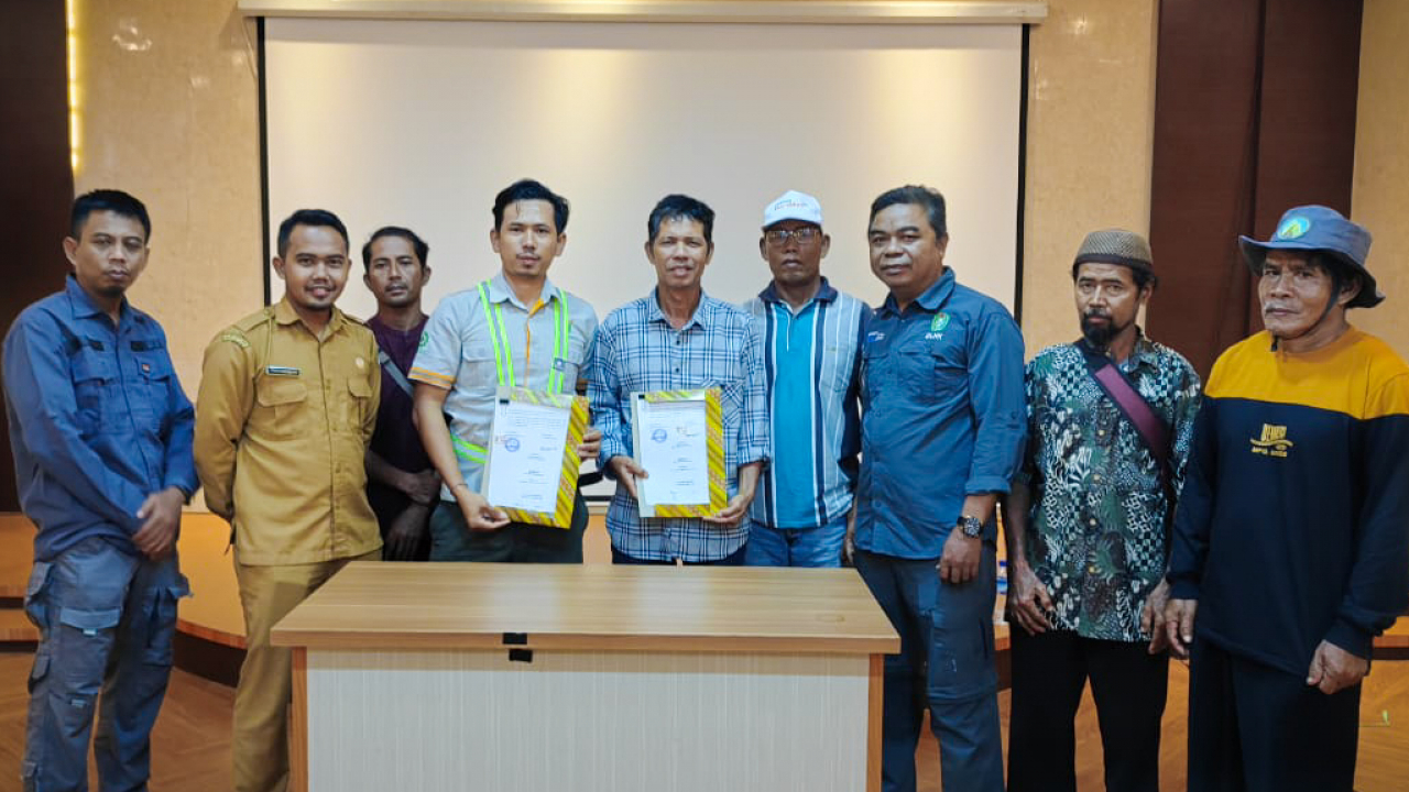 LPHD Desa Simpang Tiga Sembelangaan Tandatangani MOU Kerjasama dengan PT. BGA