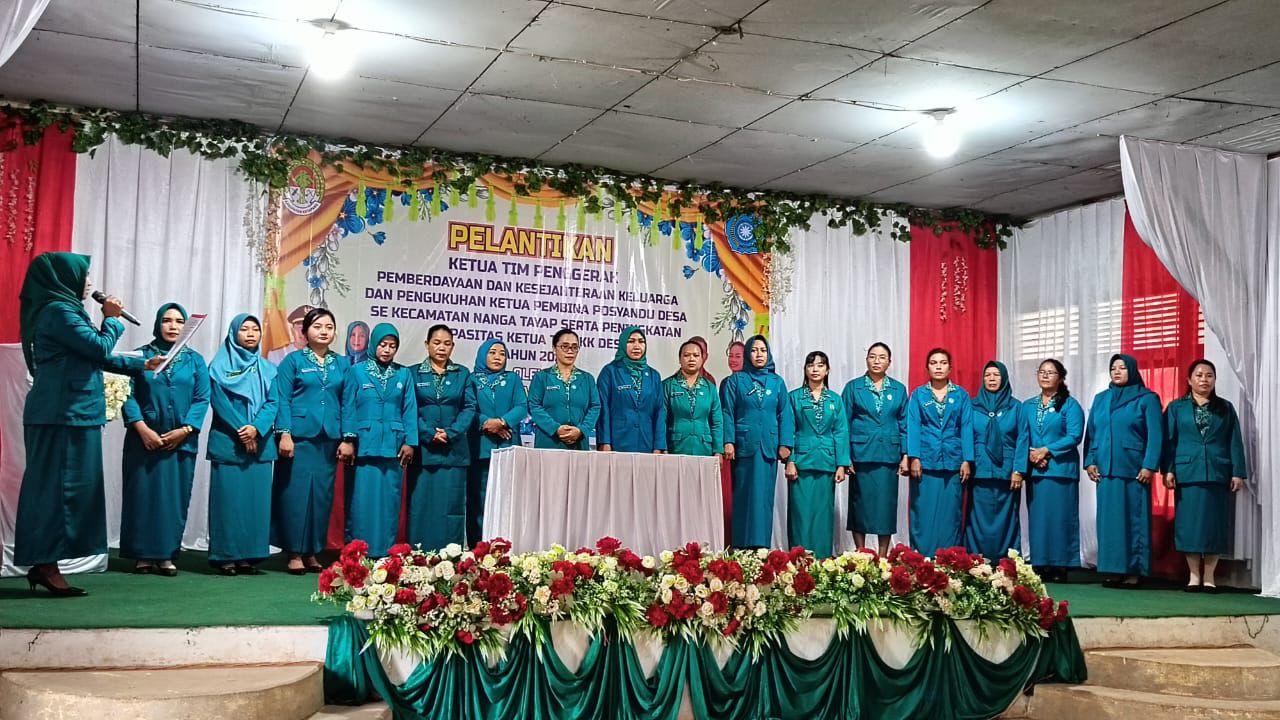 Pelantikan Ketua PKK Se-Kecamatan Nanga Tayap