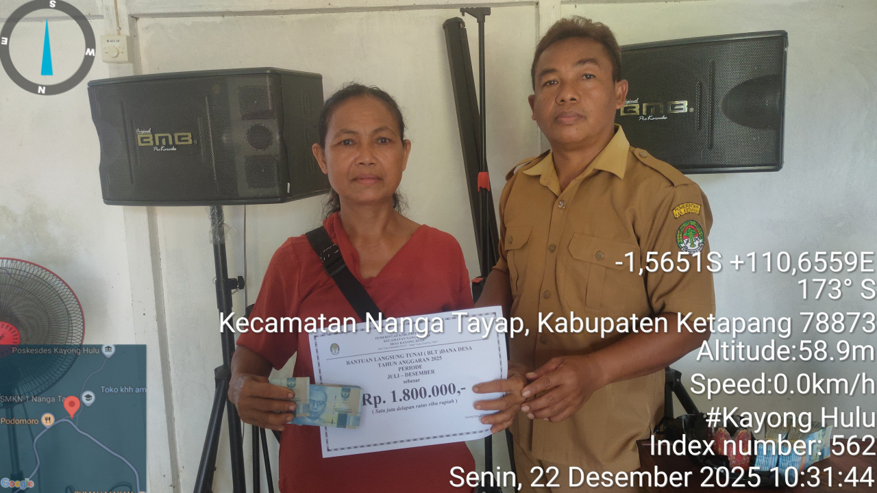 BLT Tahap IV Desa Kayong Hulu Berjalan Sukses & Lancar