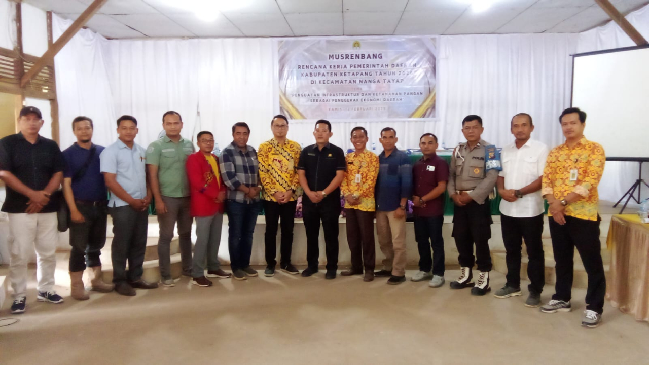Musrenbang Rencana Kerja pemerintah Daerah Kabupaten Ketapang Tahun 2026 Di Kecamatan Nanga Tayap