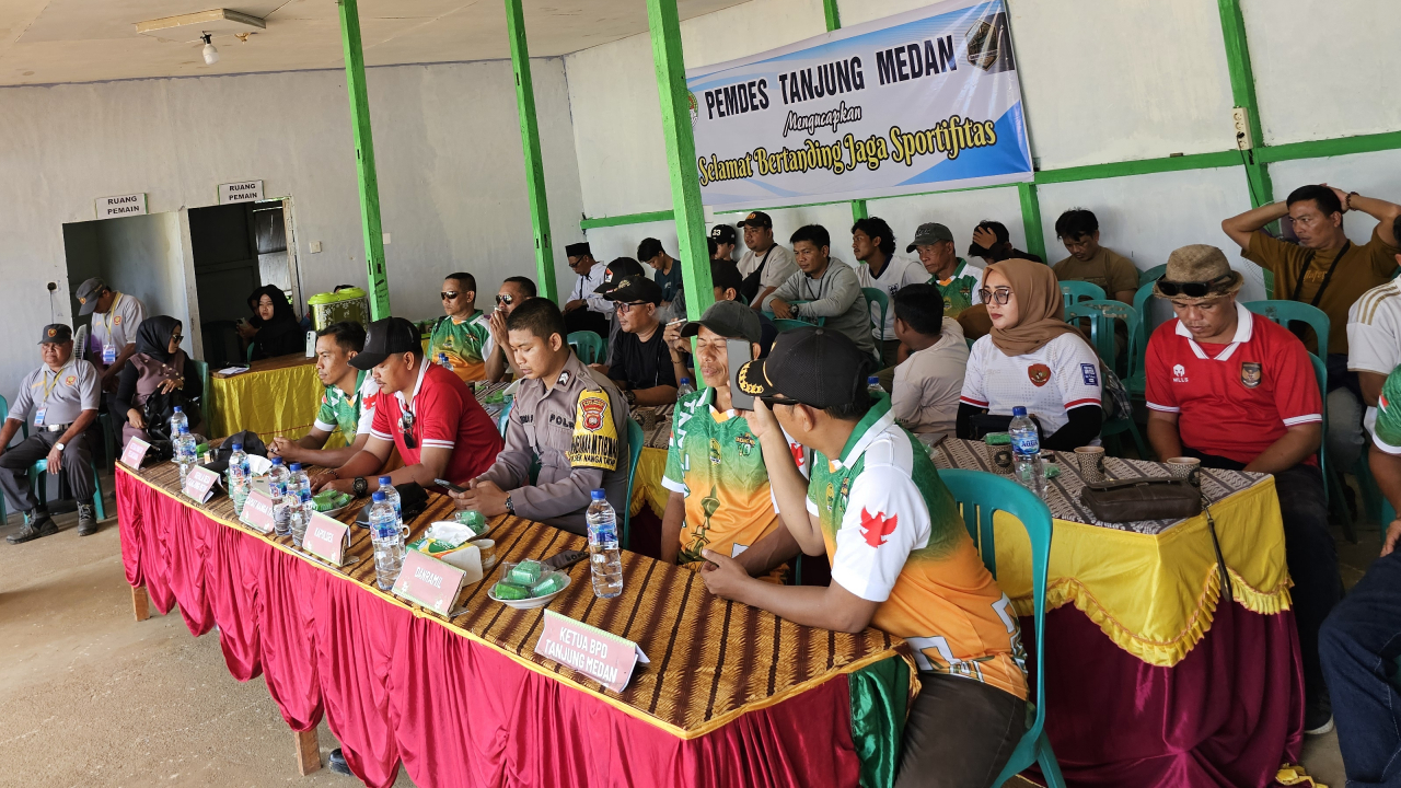 Pembukaan "Open Tournament Desa Tanjung Medan Cup 2025"