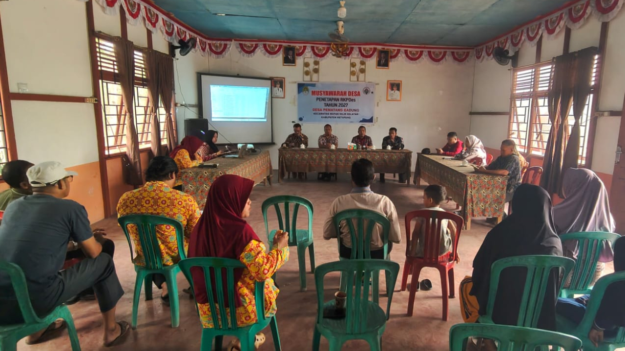 Penetapan RKPDes 2027 Desa Pematang Gadung Berjalan Lancar