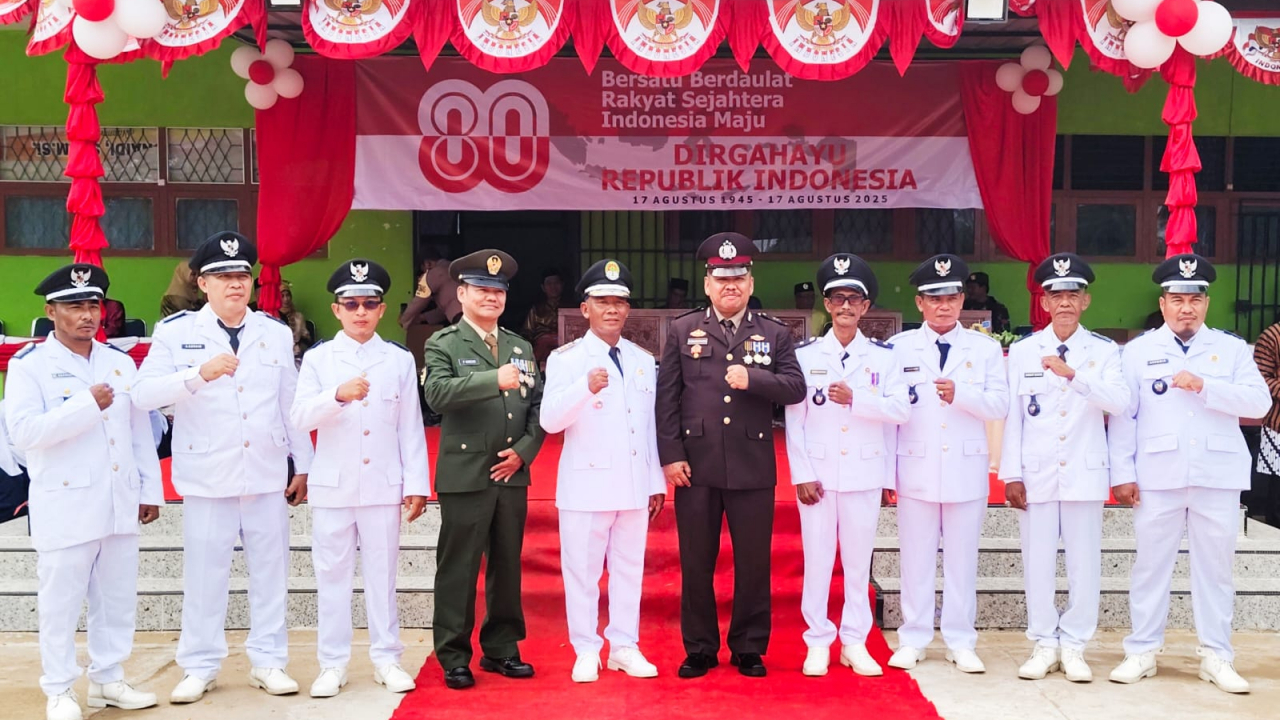 Peringatan HUT RI ke-80 di Desa Sungai Besar, Kecamatan Matan Hilir Selatan