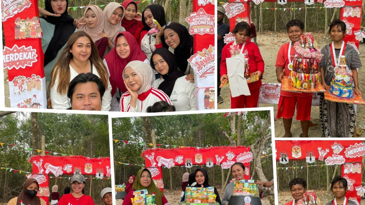 Semarak HUT ke-81 RI, Pemuda-Pemudi Desa Sungai Besar Gelar Aneka Perlombaan di Pantai Sungai Besar