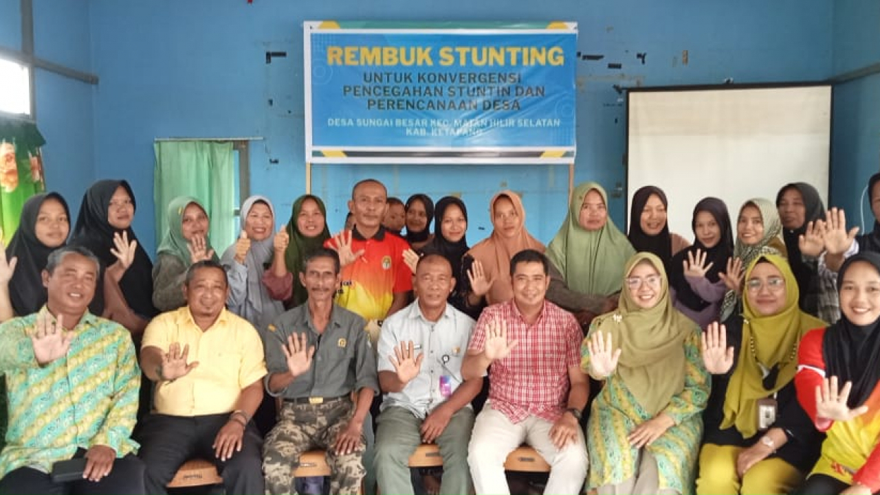 Rembuk Stunting di Desa Sungai Besar, Upaya Konvergensi Pencegahan dan Penurunan Stunting