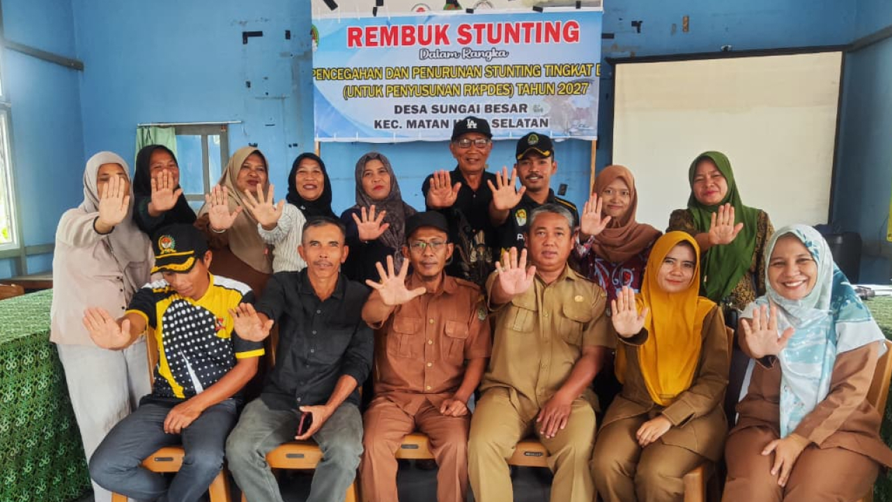 Desa Sungai Besar selengarakan Rembuk Stuntung dalam upaya pencegahan stunting di desa