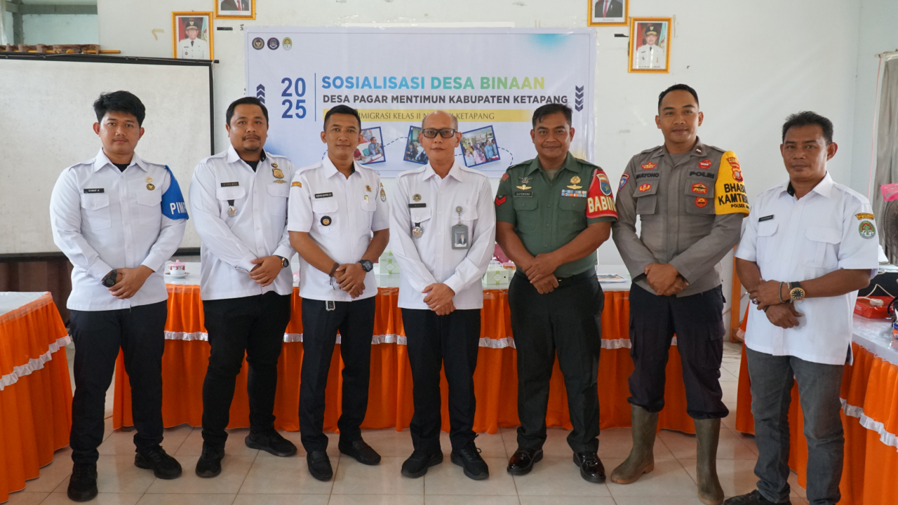 Pagar Mentimun Ditetapkan Sebagai Desa Binaan Imigrasi Ketapang