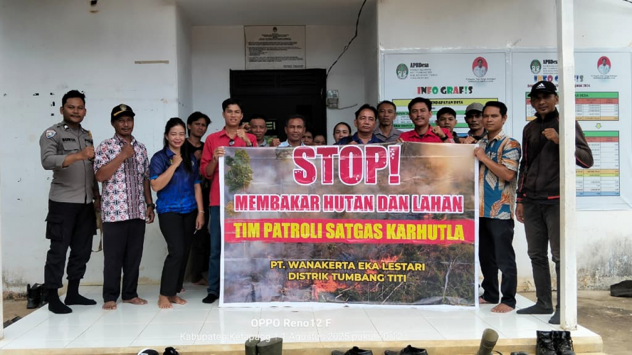 Sosialisasi Bahaya Kebakaran Hutan dan Lahan di Nanga Kelampai