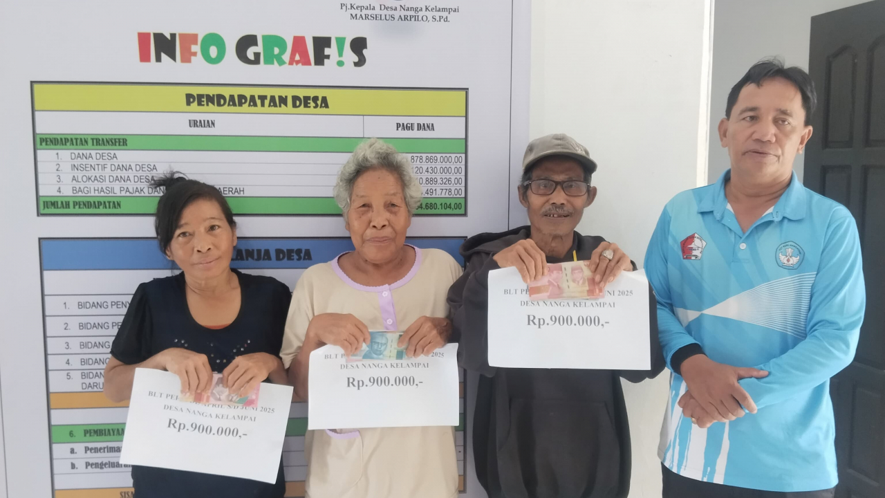 BLT Mengalir di Desa Nanga Kelampai