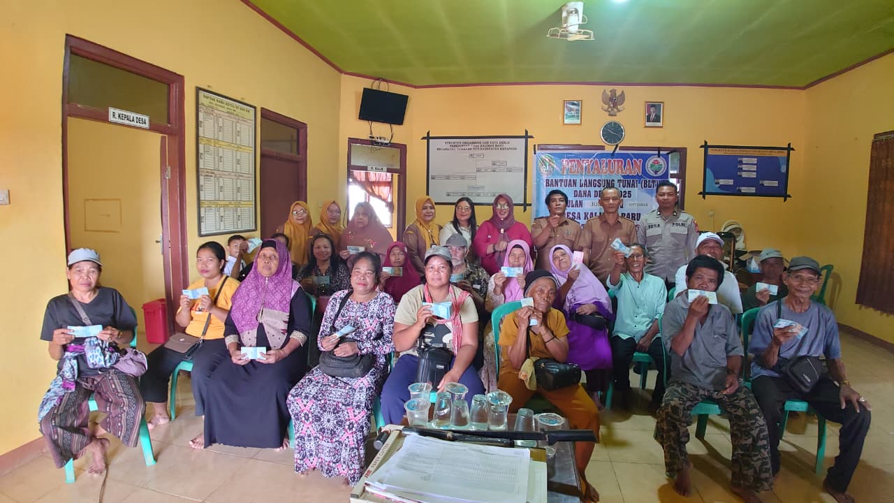 Desa Kalimas Baru Salurkan BLT Dana Desa Triwulan Ketiga Juni - September Tahun 2025