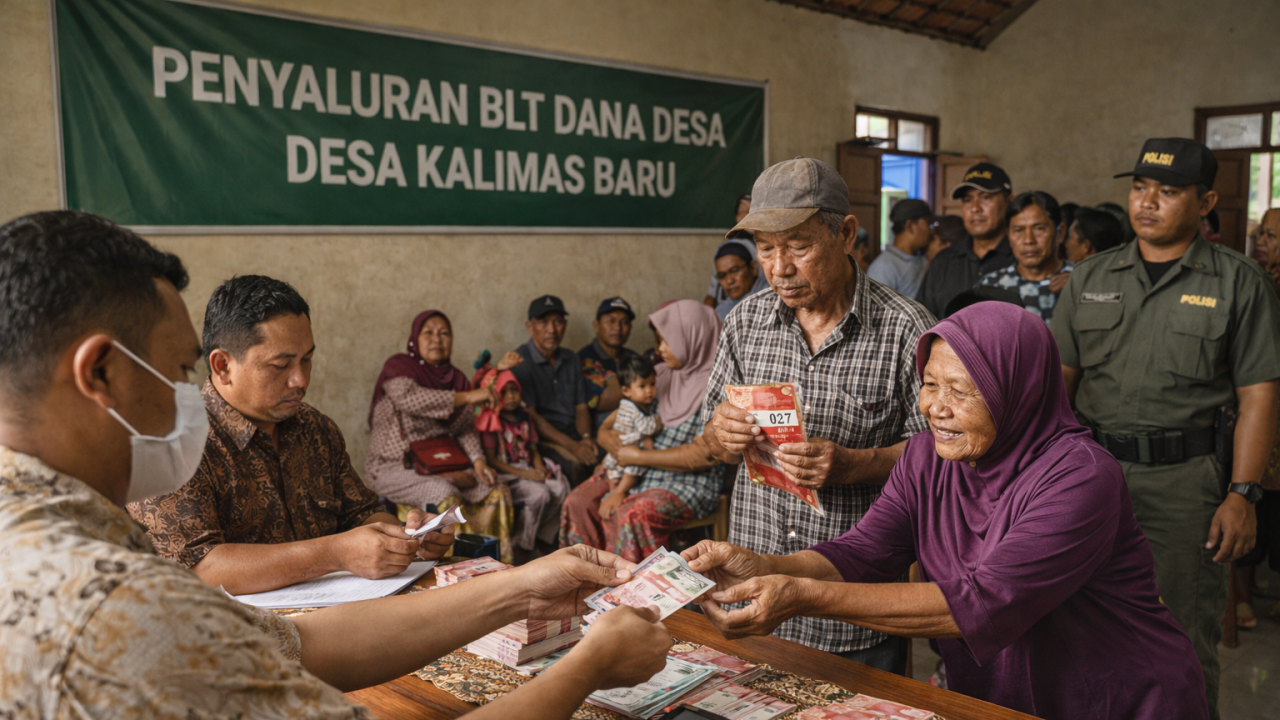 Ketahanan Sosial Desa Kalimas Baru: BLT Dana Desa Diperkuat untuk Meringankan Beban Warga