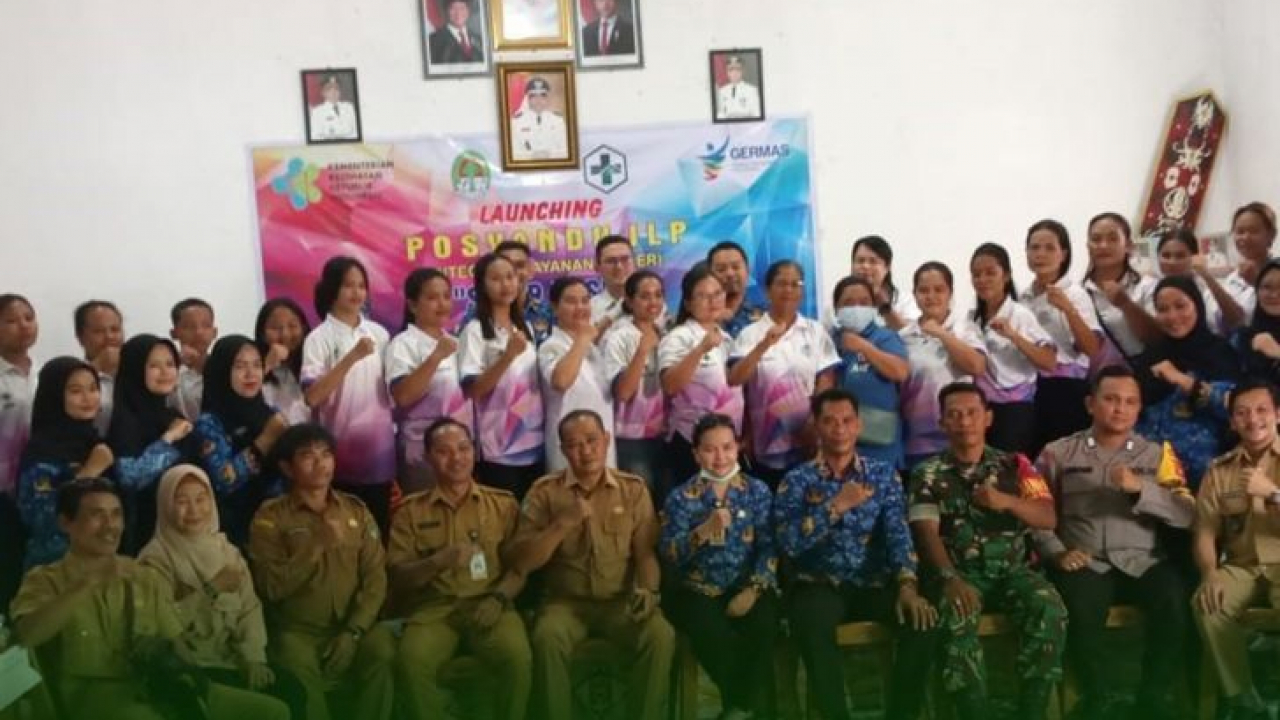 Dukung Peningkatan Pelayanan Kesehatan di Wilayah, Danramil Tumbang Titi Hadiri Launching Posyandu Integrasi Layanan Primer