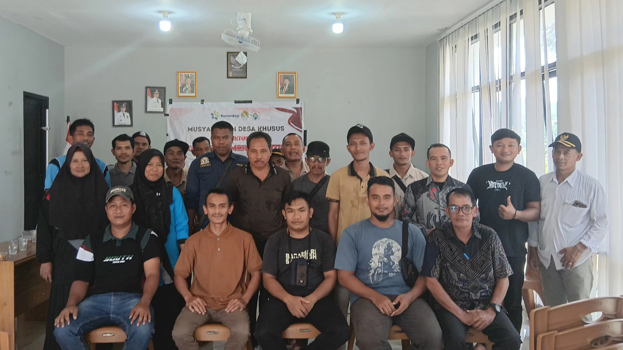 Musyawarah Pembentukan Koperasi Desa Merah Putih