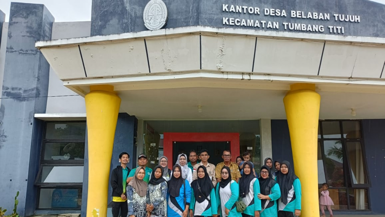 Sosialisasi Tata Cara Pengisian Data Online Dari Puskesmas Tumbang Titi di Desa Belaban Tujuh