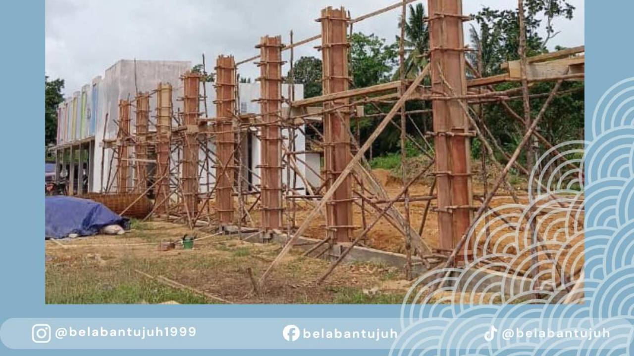Progres Pembangunan Koperasi Desa Merah Putih di Desa Belaban Tujuh Terus Berlanjut