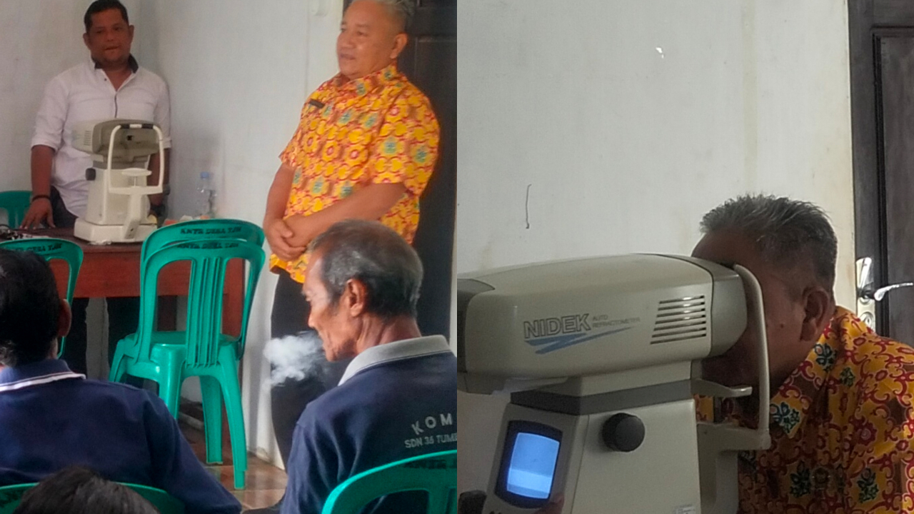 PEMERIKSAAN MATA GERATIS DI DESA TANJUNG MALOI