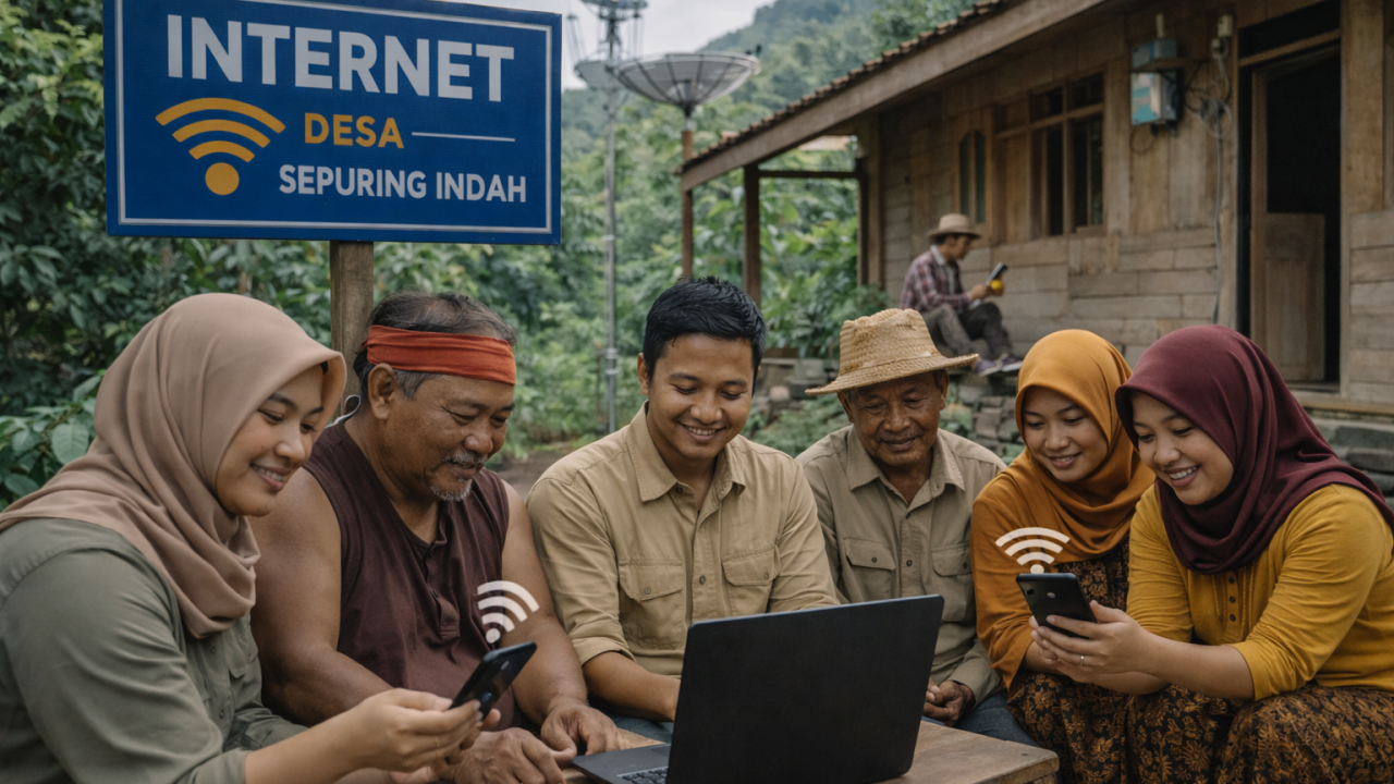 Menguatnya Akses Internet di Desa Sepuring Indah: Gerbang Baru Transformasi Digital Desa