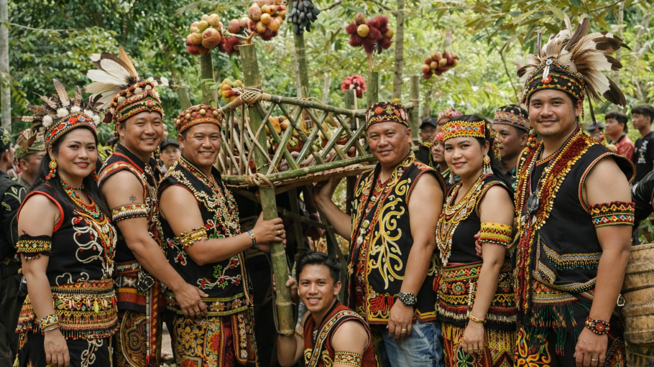 Upacara Adat Menjangkap Buah: Tradisi Unik Desa Penyarang yang Memperkuat Keberagaman Sosial
