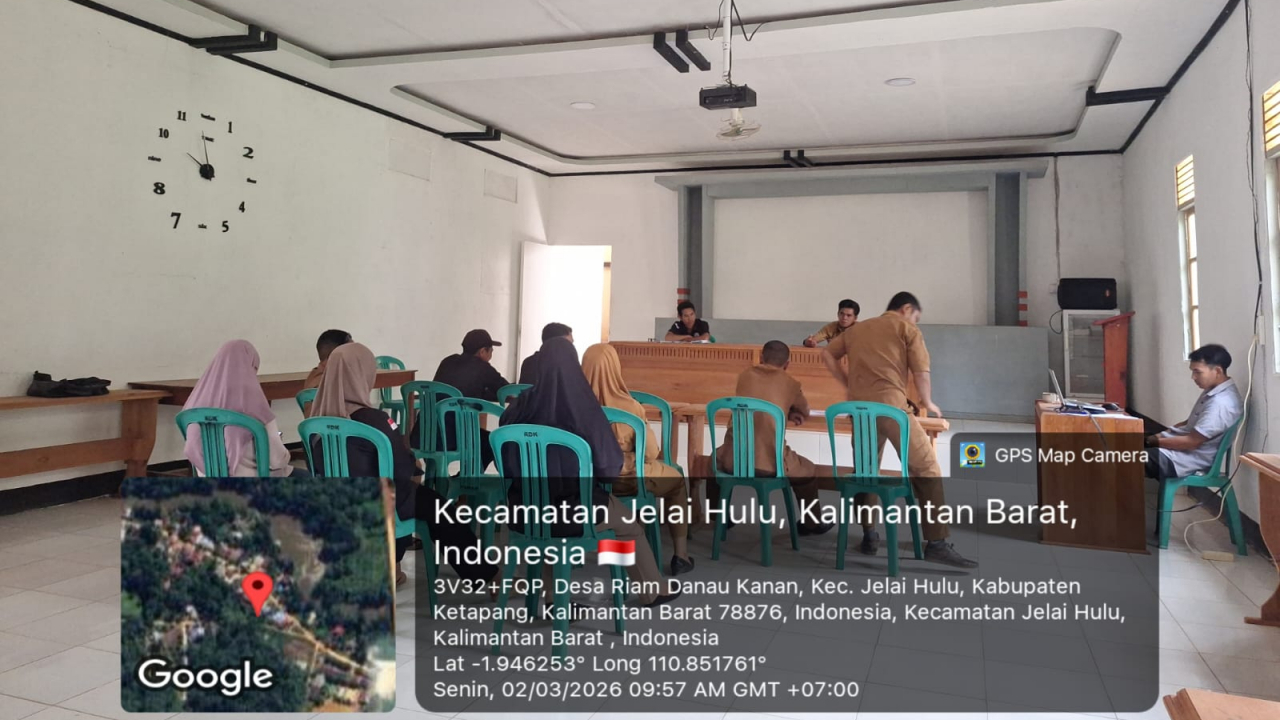 Rapat Internal Desa Bersama Badan Permusyawaratan Desa (BPD) Desa Riam Danau Kanan
