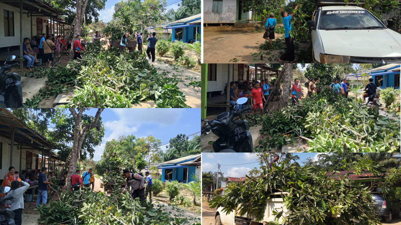 Gotong Royong Desa Riam Danau Kanan