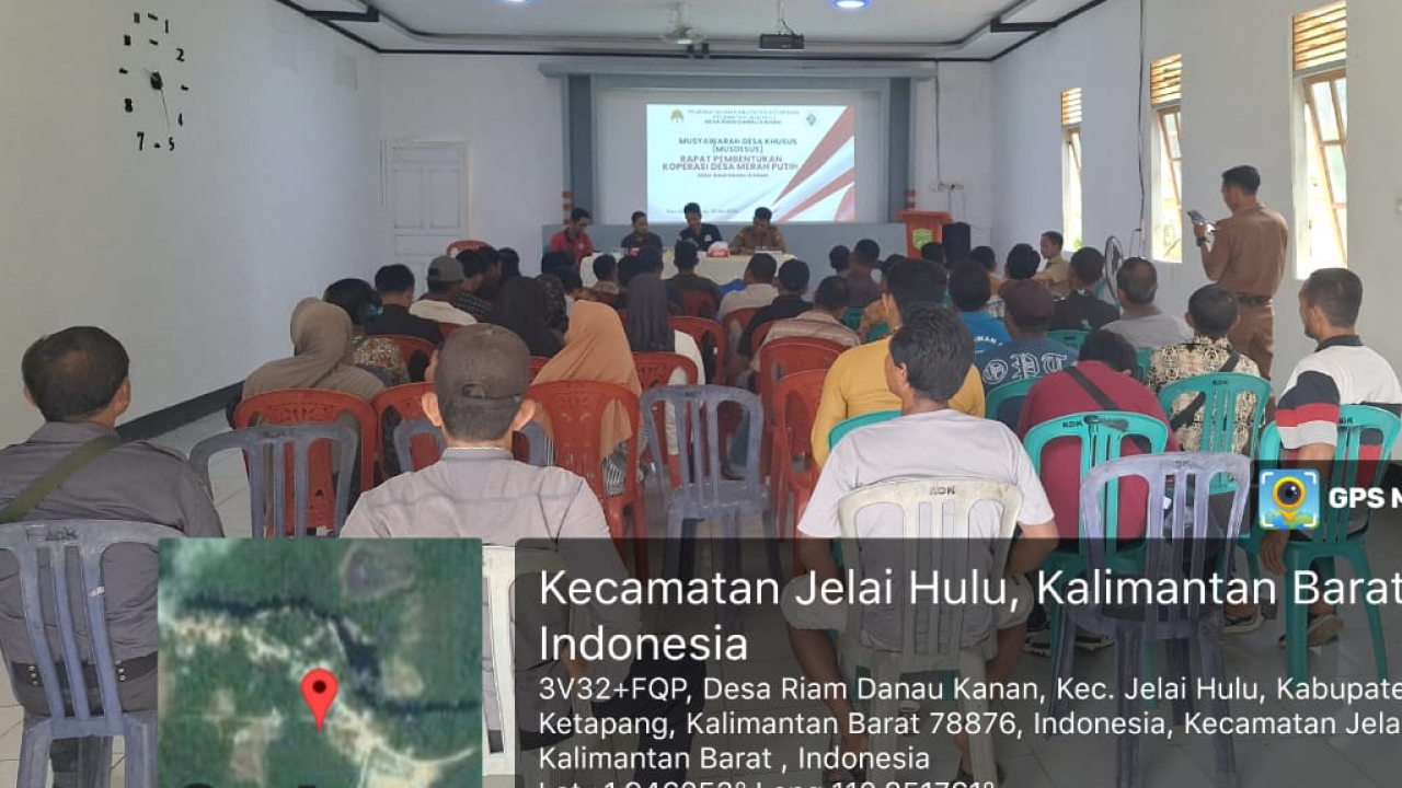Musdesus Pembentukan Koperasi Desa Merah Putih Riam Danau Kanan