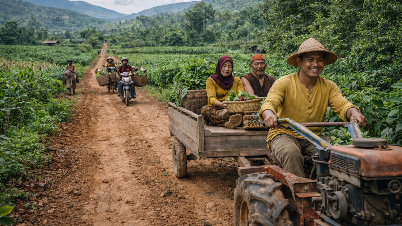 Akses Wilayah dan Infrastruktur Dasar Jadi Penopang Aktivitas Warga Desa Pangkalan Suka