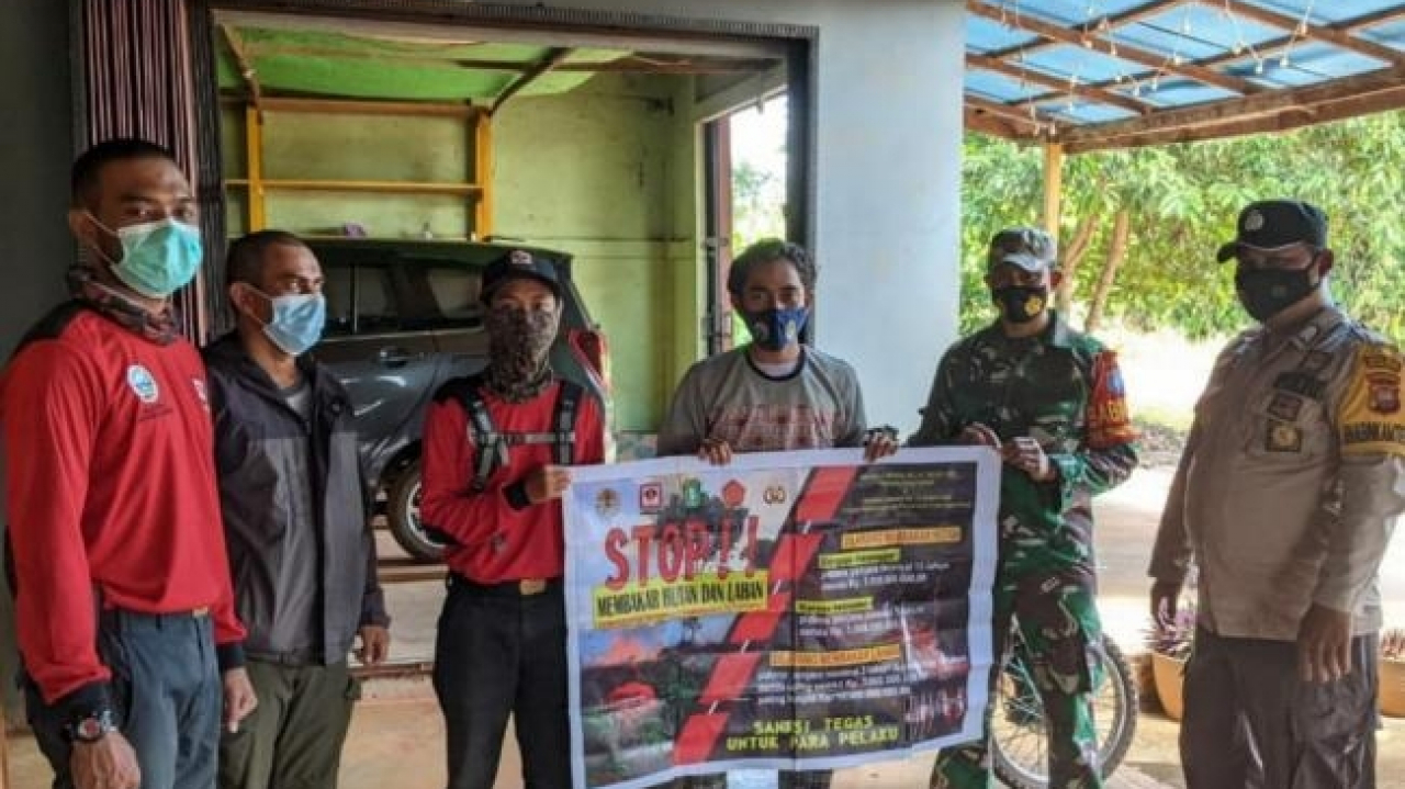 Koramil Jelai Hulu Pantau Lokasi Rawan Karhutla Melalui Patroli Terpadu