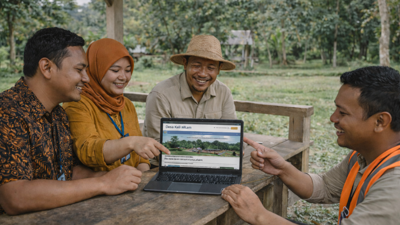 Desa Kali Nilam Tingkatkan Layanan Informasi Publik lewat Website Resmi