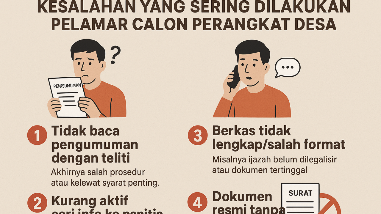 Kesalahan Umum Pelamar Calon Perangkat Desa yang Perlu Dihindari