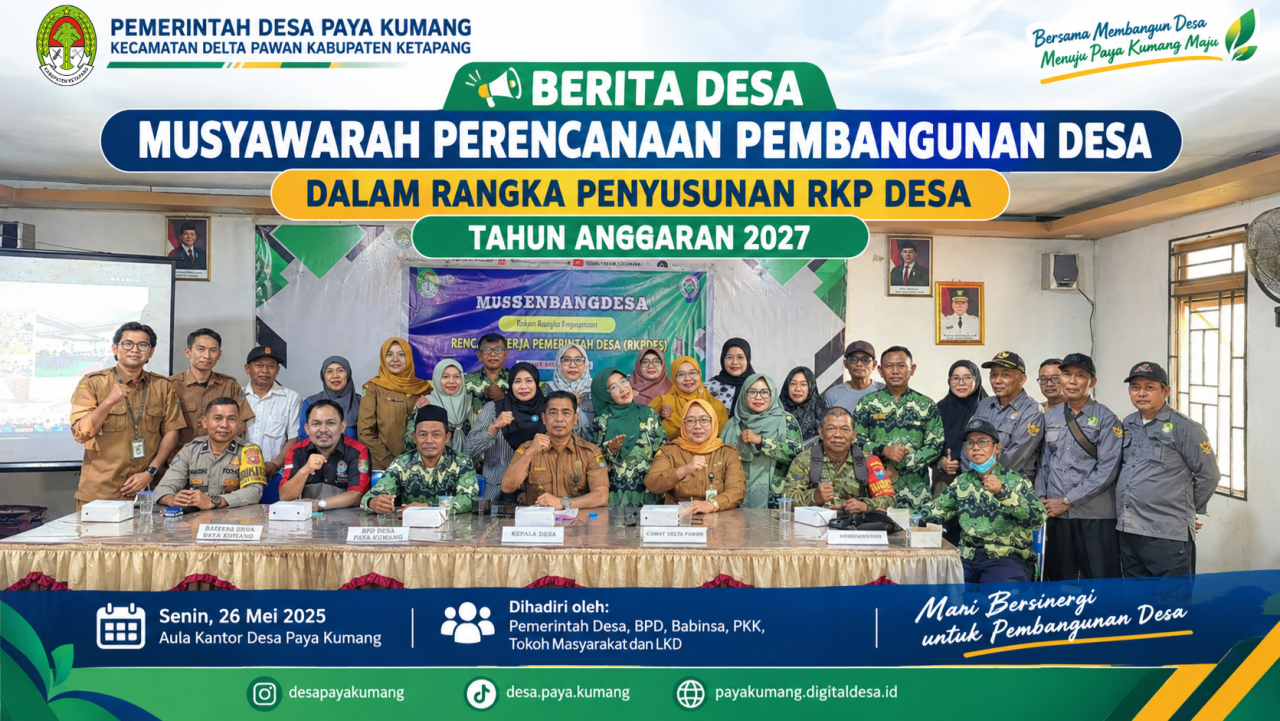 Sepakati RKP Desa 2027, Desa Paya Kumang Selaraskan Program Prioritas Pusat dan Daerah