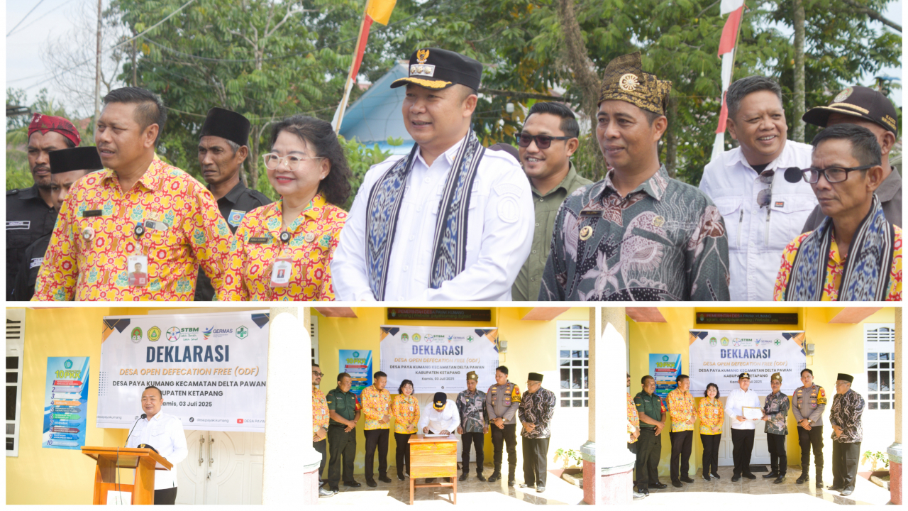 Komitmen Sanitasi: Desa Paya Kumang Resmi berstatus ODF, Bupati Ketapang beri Apresiasi