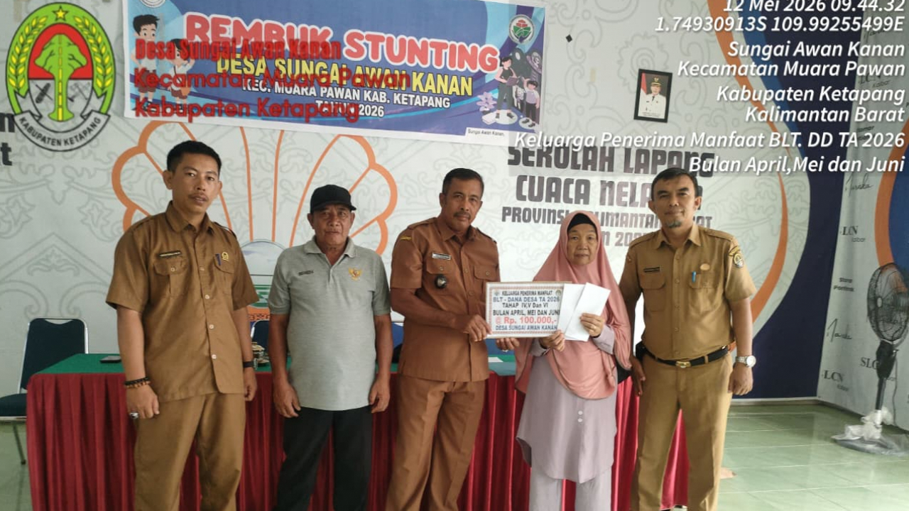 BLT DD Desa Sungai Awan Kanan Tepat Sasaran, Bantu Ekonomi Warga