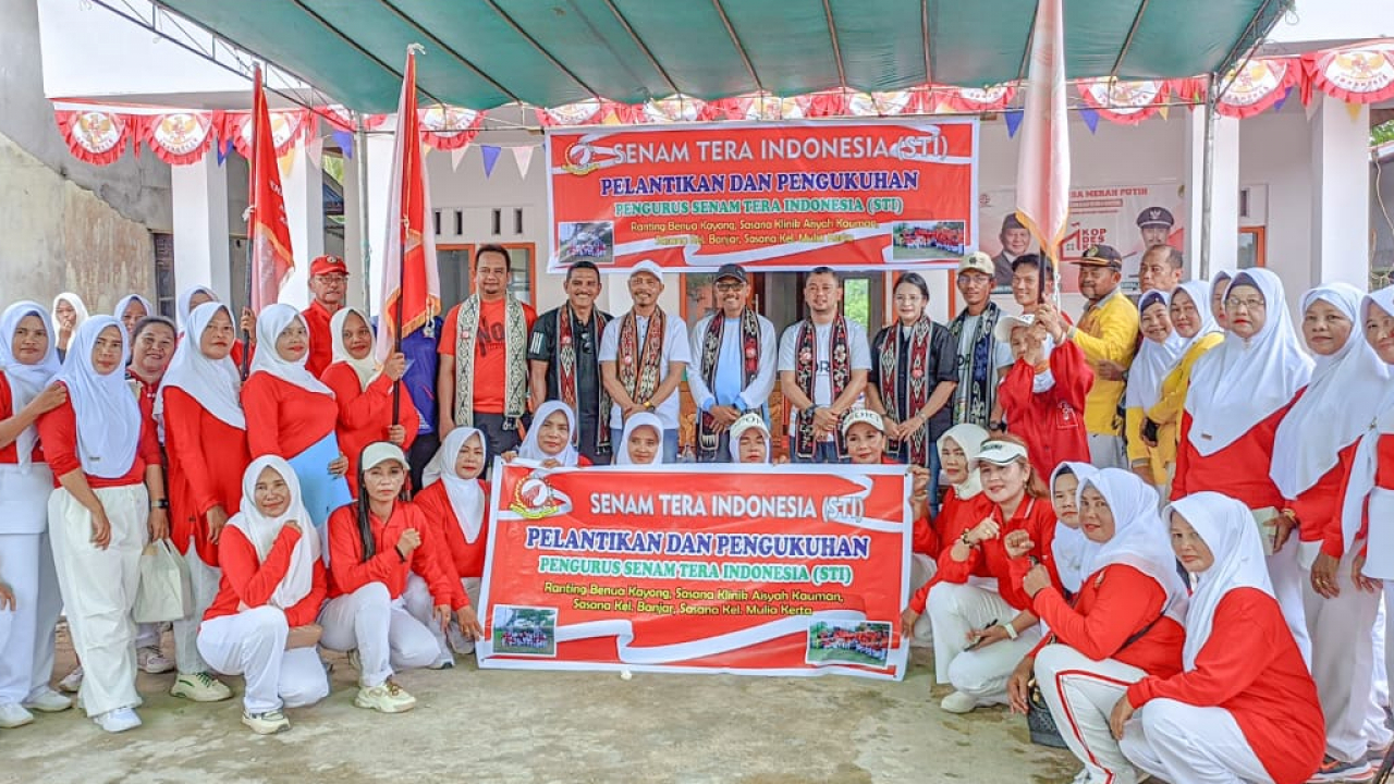 Pengurus Ranting Senam Tera Indonesia Dikukuhkan di Desa Sukabaru