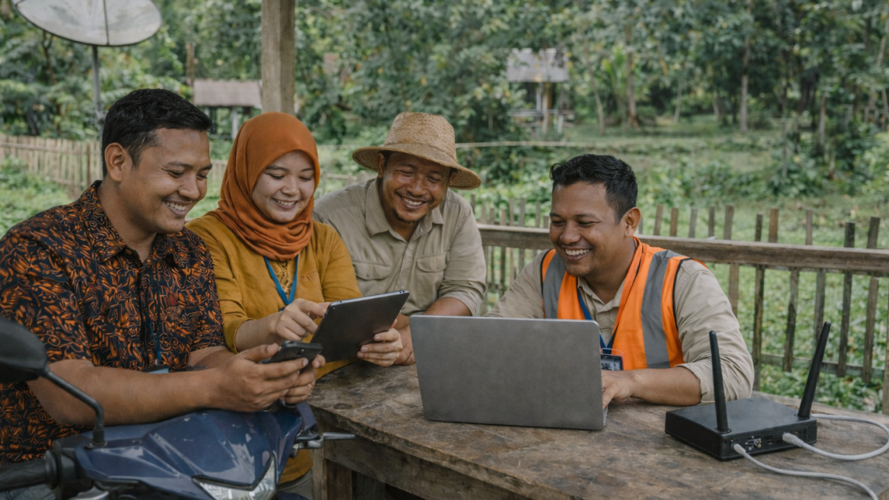 Desa Kampar Sebomban Perkuat Akses Informasi Digital untuk Warga dan Publik