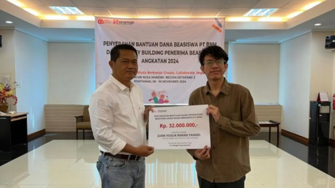 BNM serahkan beasiswa anak muda berkarya di Ketapang