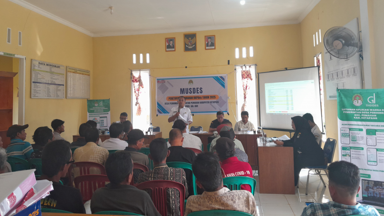 Perubahan RKP Desa Tahun 2025 Desa Pebihingan Ditetapkan